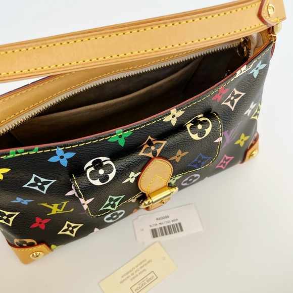 Authentic✅Louis Vuitton Eliza Monogram Multicolor Black Noir M40099 Shoulder Bag - Picture 10 of 12